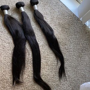 Brazilian Straight Human Hair 3 Bundles 9A Unprocessed